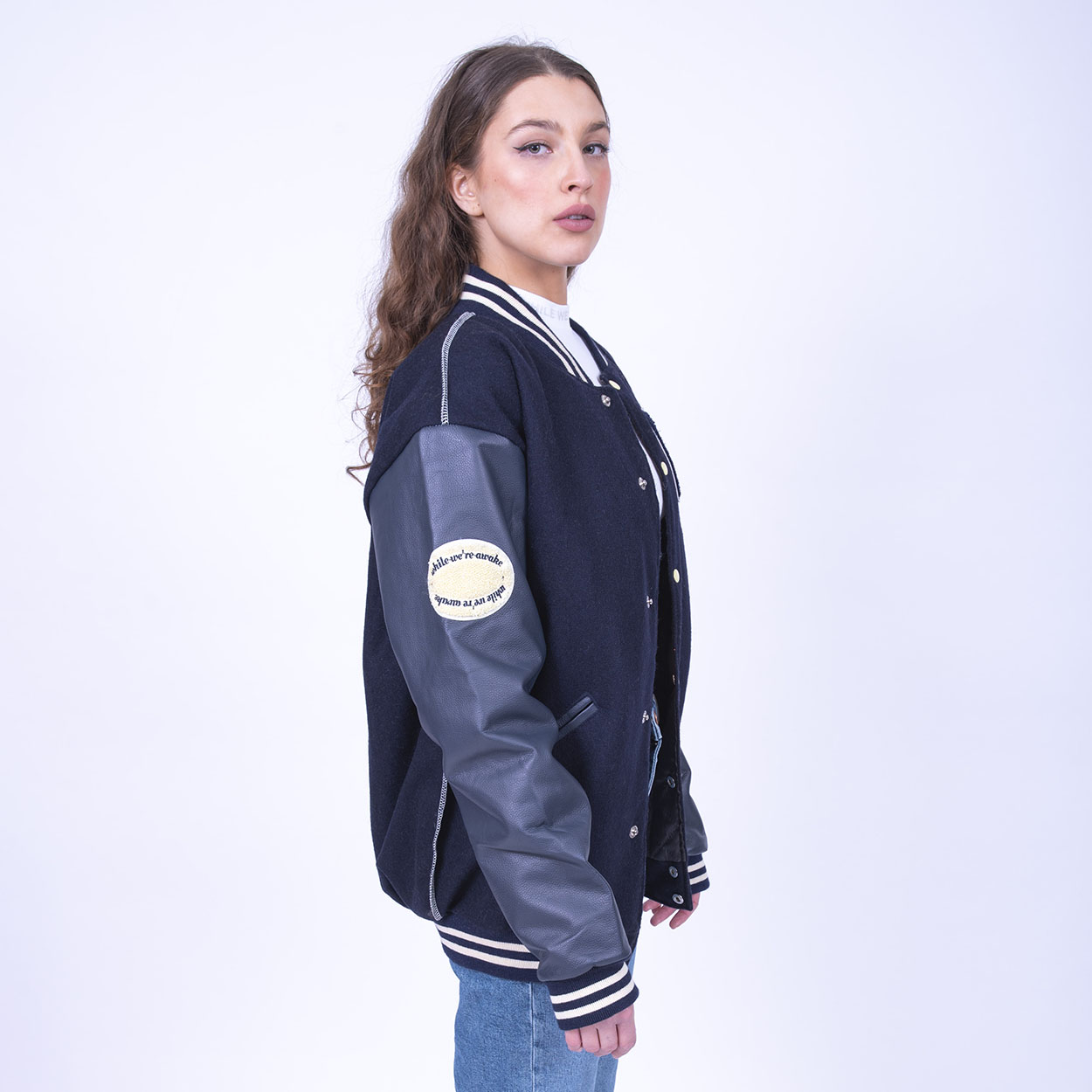 ✨新品未使用✨ WIND AND SEA WDS VARSITY JACKET NAVY M ウィン ...